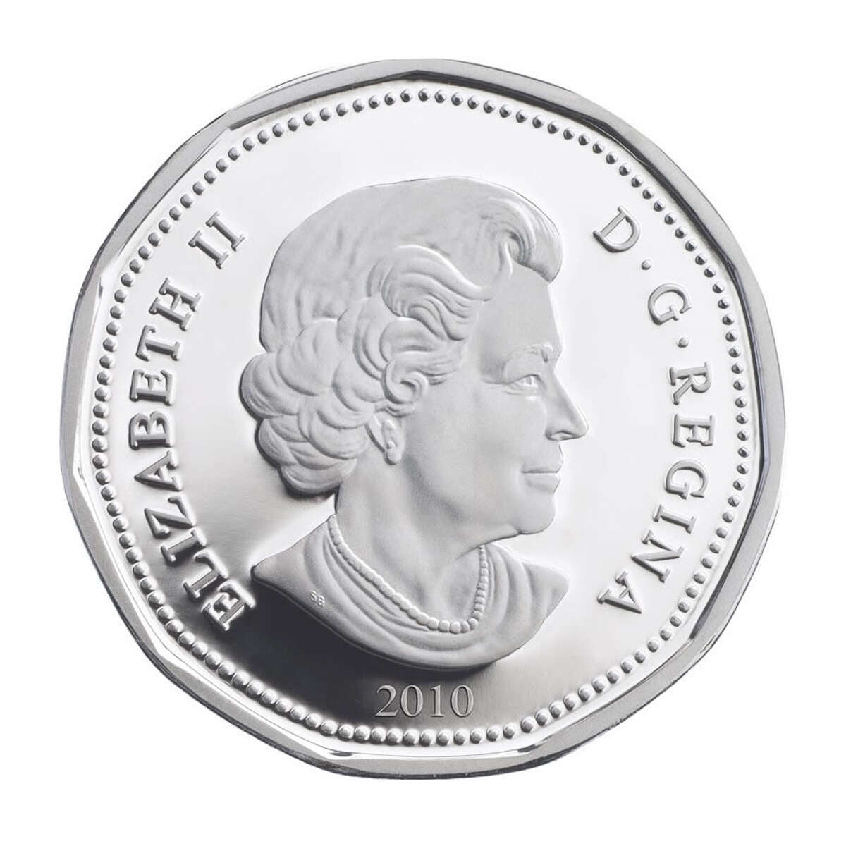 2010 $1 Vancouver Olympic Winter Games - Lucky Loonie and Puck