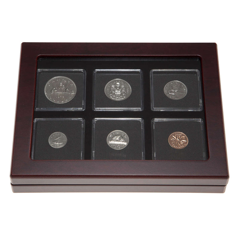 1972 Proof-Like Coin Set in Custom Mahogany Display Case