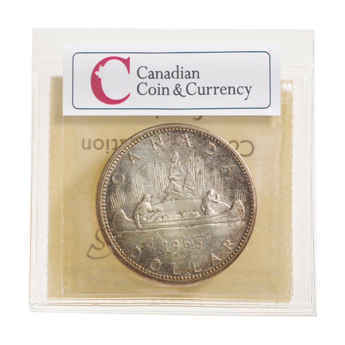 1 Dollar 1965 LgeBds Blt 5 ICCS MS-64