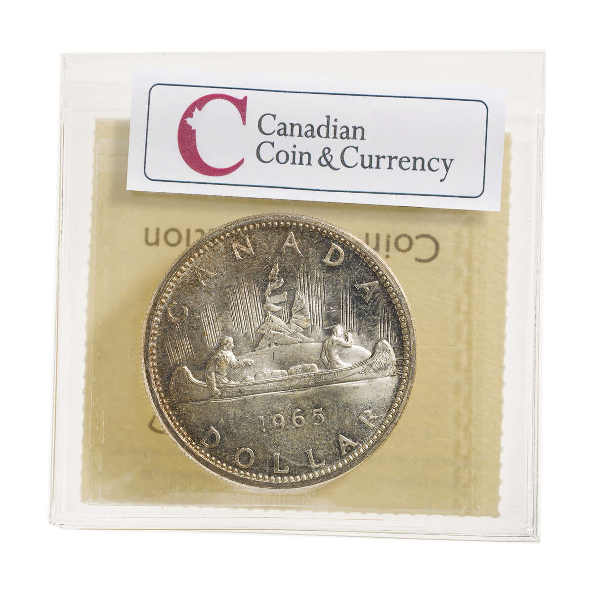 1 Dollar 1965 LgeBds Blt 5 ICCS MS-64