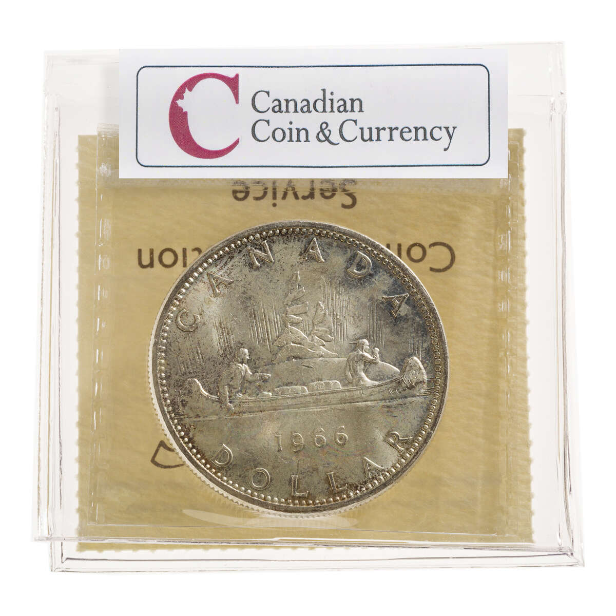 1 Dollar 1966 LgeBds ICCS MS-64