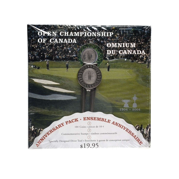 2004 10 Cent Open Championship - Stamp and Coin Set