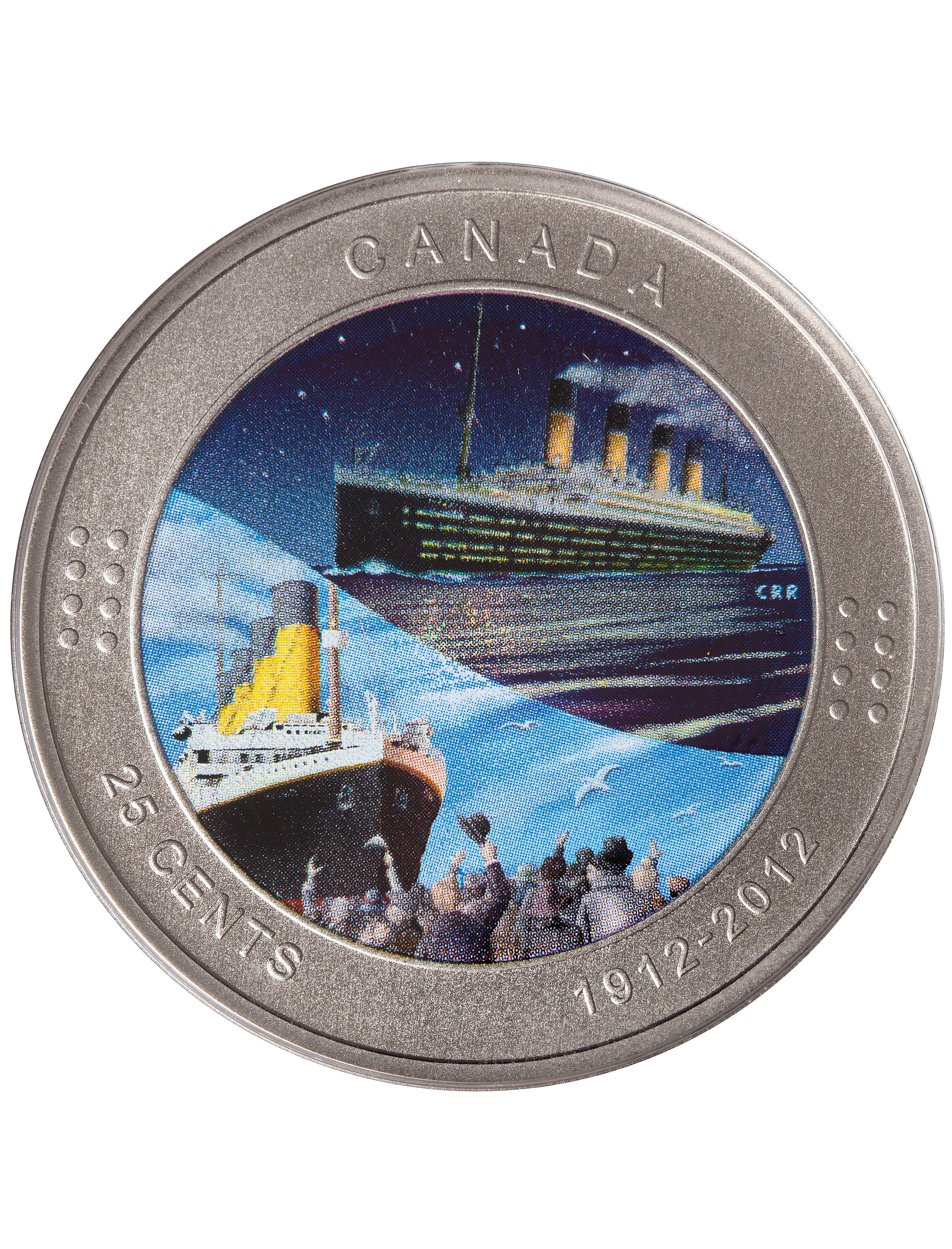 2012 25 Cent & 50 Cent Titanic - Collector's Set