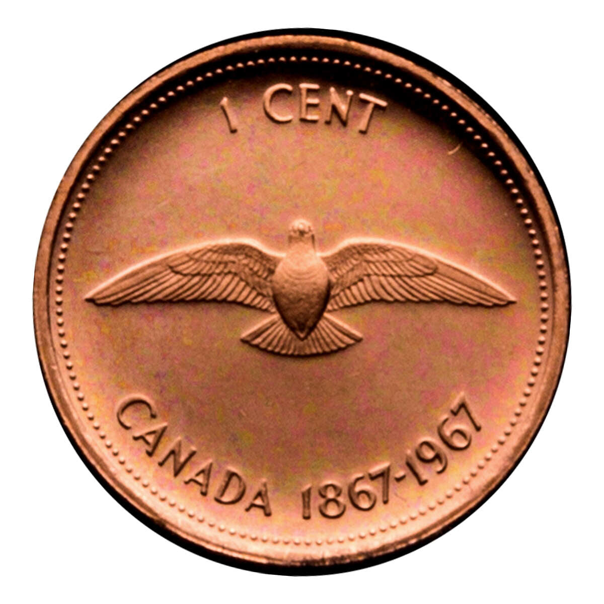 1967 Pristine Original Centennial 22-kt. Gold and Silver Proof Set