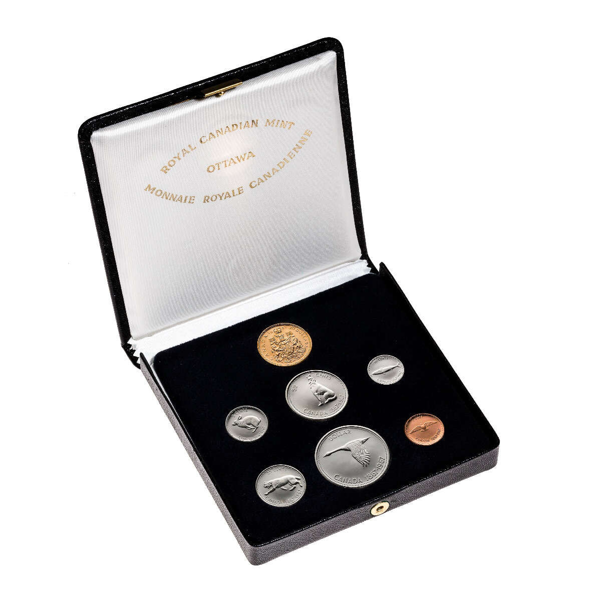 1967 Pristine Original Centennial 22-kt. Gold and Silver Proof Set