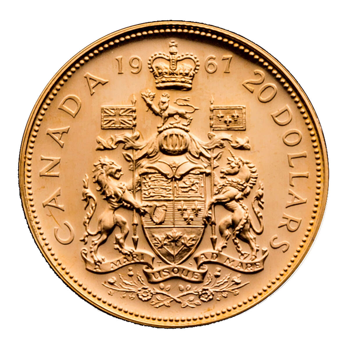 1967 Pristine Original Centennial 22-kt. Gold and Silver Proof Set