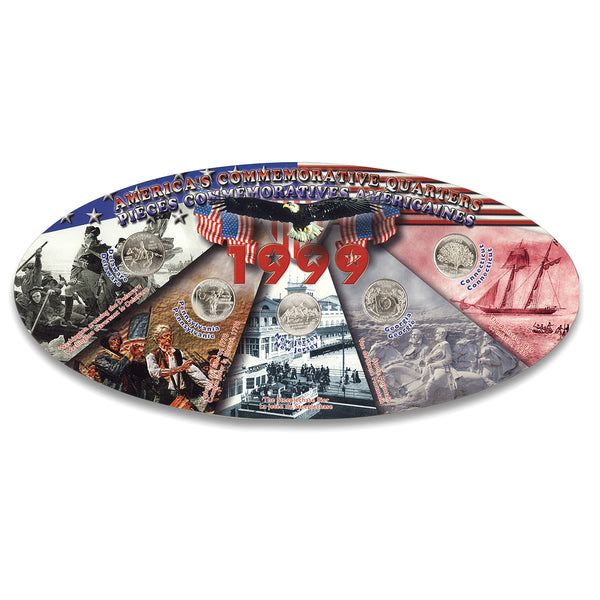 1999 Coin Holder with America's Commemorative Quarters Set