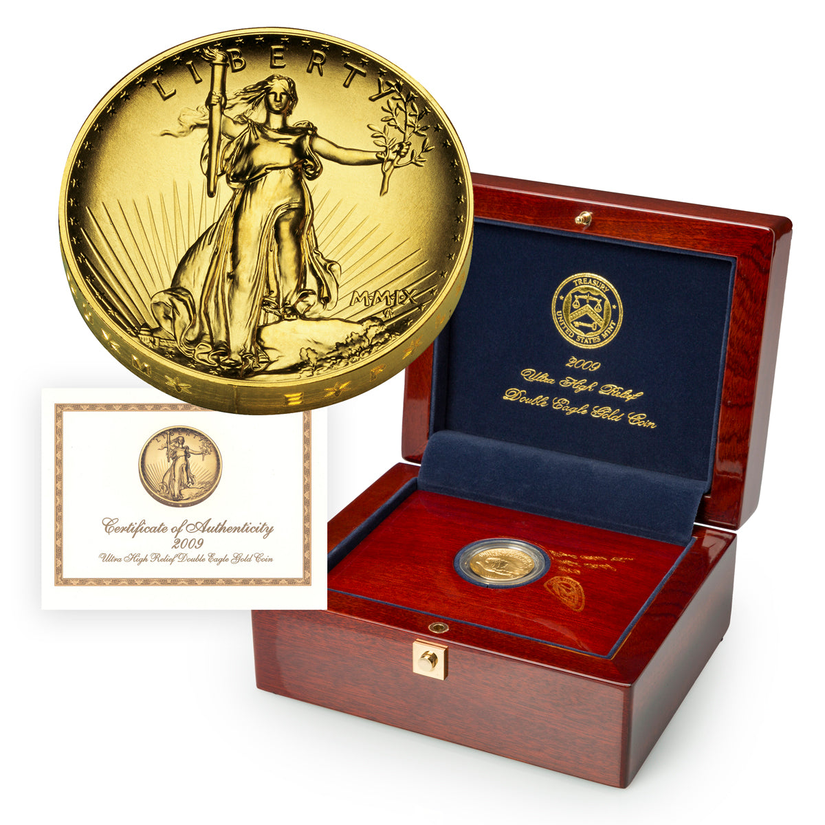 2009 $20 Double Eagle Ultra High Relief Gold Coin