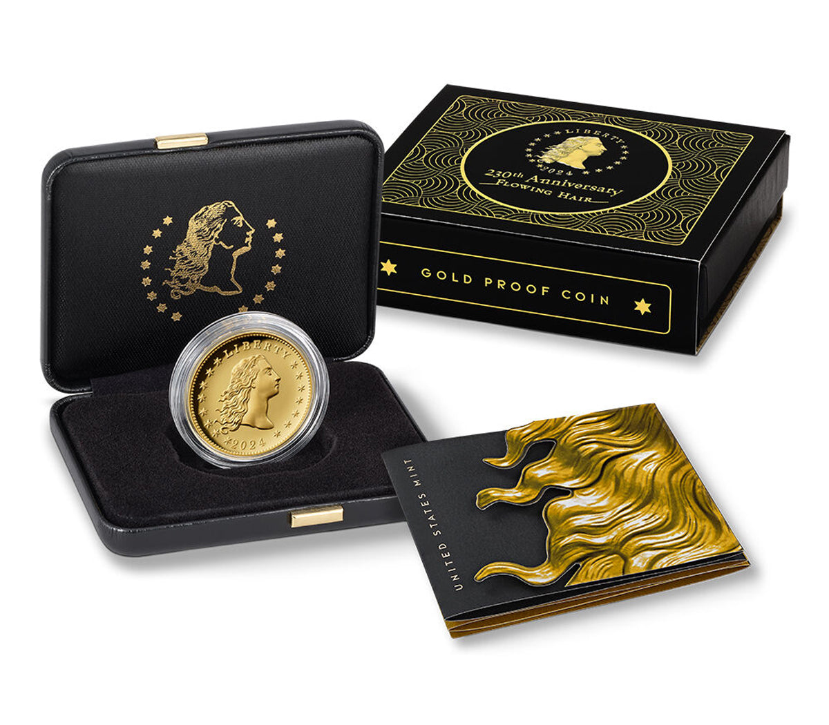 2024 230th Anniversary Flowing Hair - Gold Proof Coin