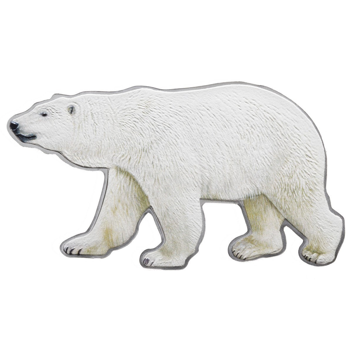 Real Shape Iconic Canada: Polar Bear - Pure Silver Piece