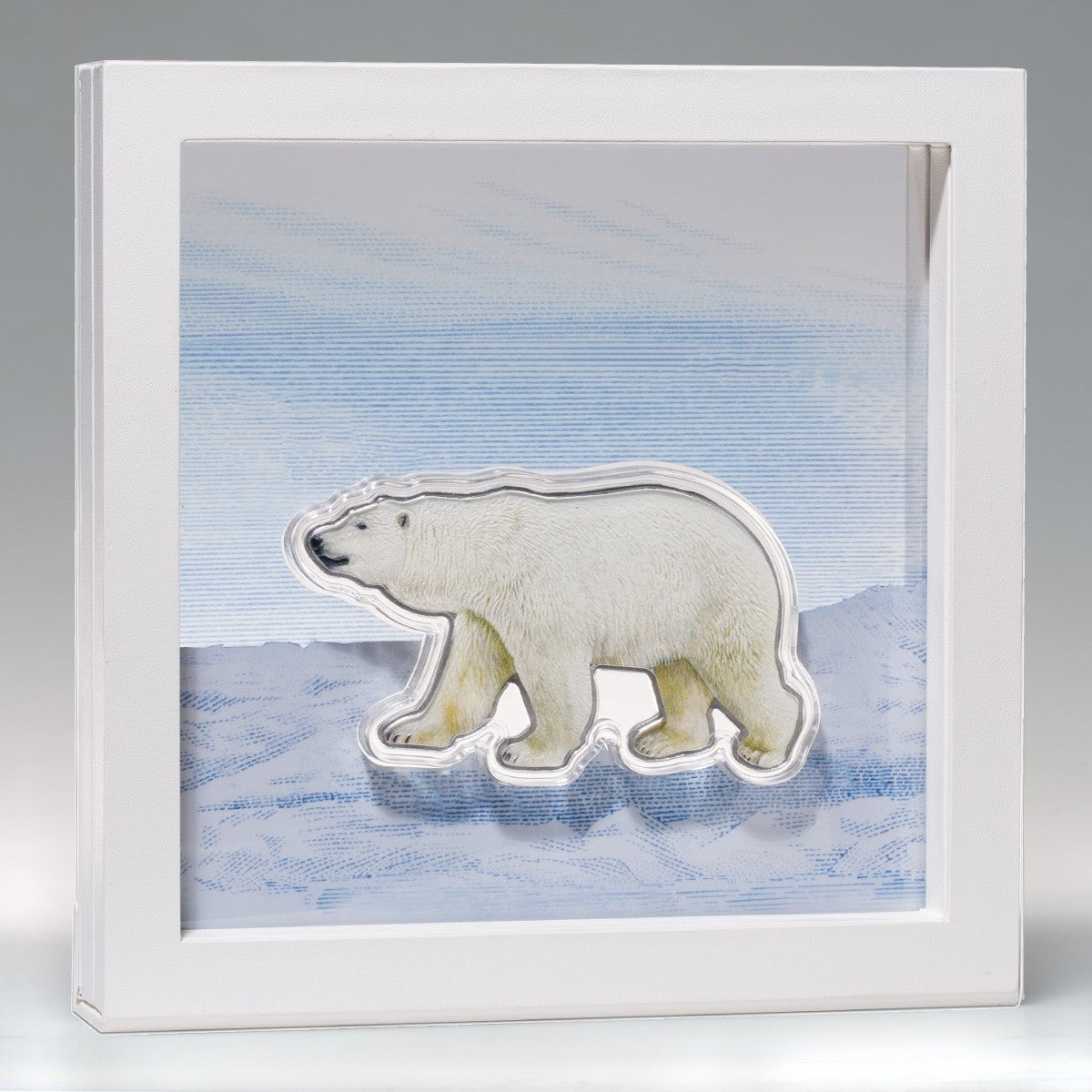 Real Shape Iconic Canada: Polar Bear - Pure Silver Piece