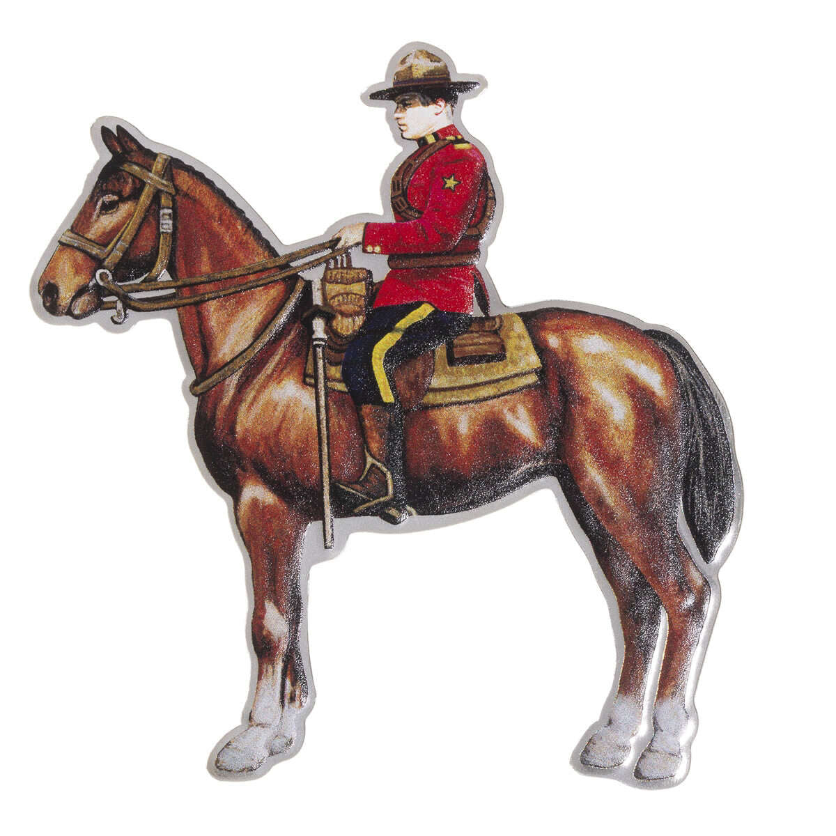 Real Shape Iconic Canada: RCMP - Pure Silver Piece