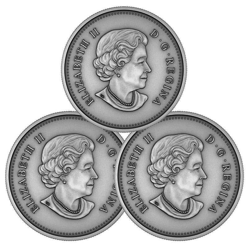 2018 $25 HRM QEII 3 Coin Set