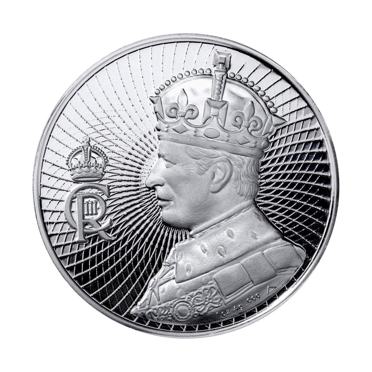 The Coronation of King Charles III One Ounce Fine Silver Medallion