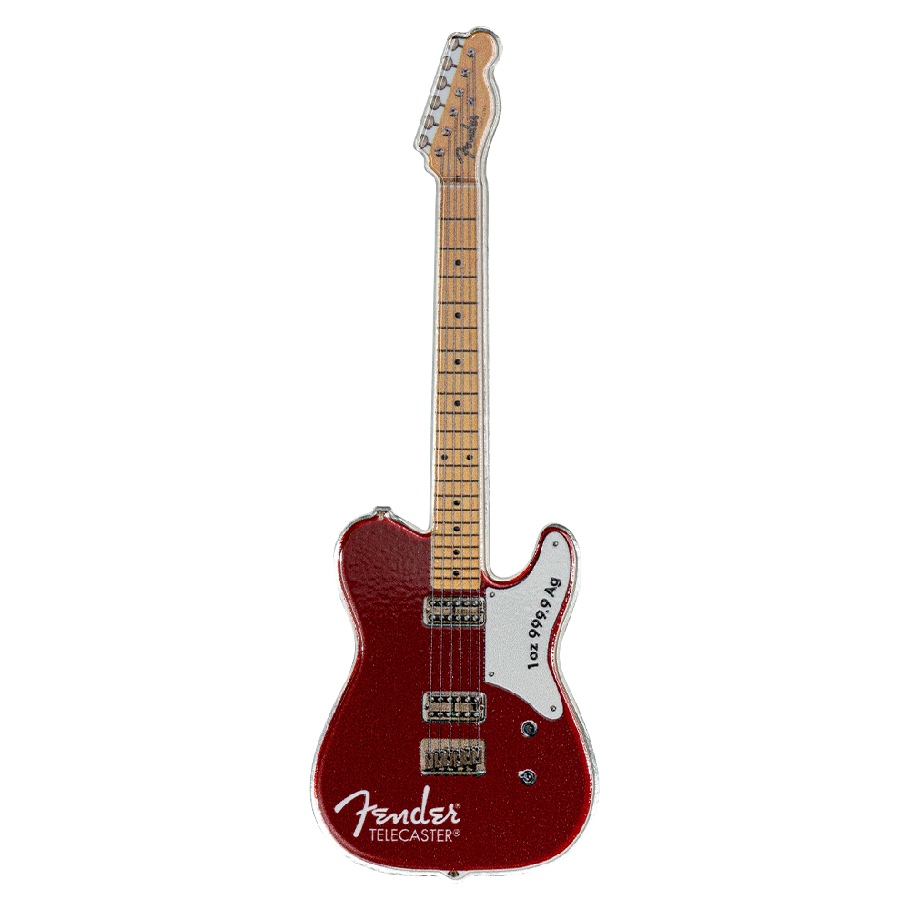 2026 $2 Fender Telecaster 75th Anniversary Mystery Box - Pure Silver Coin