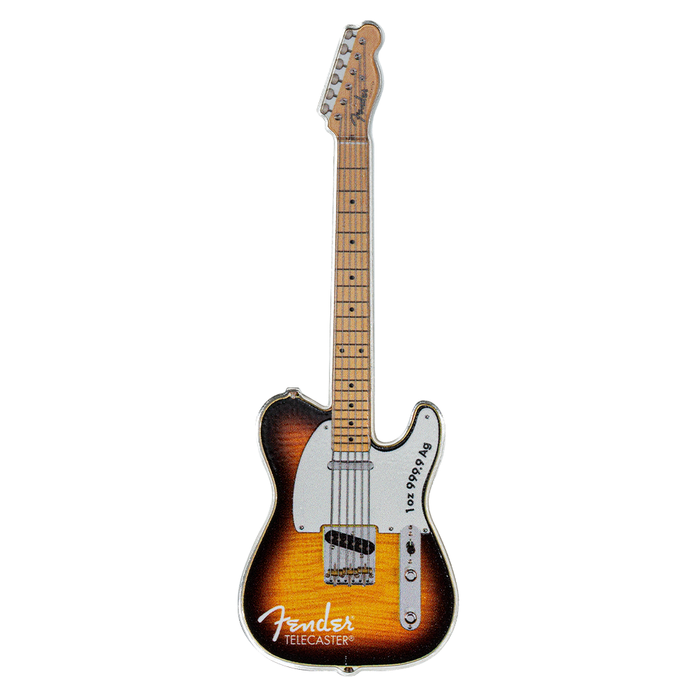 2026 $2 Fender Telecaster 75th Anniversary Mystery Box - Pure Silver Coin