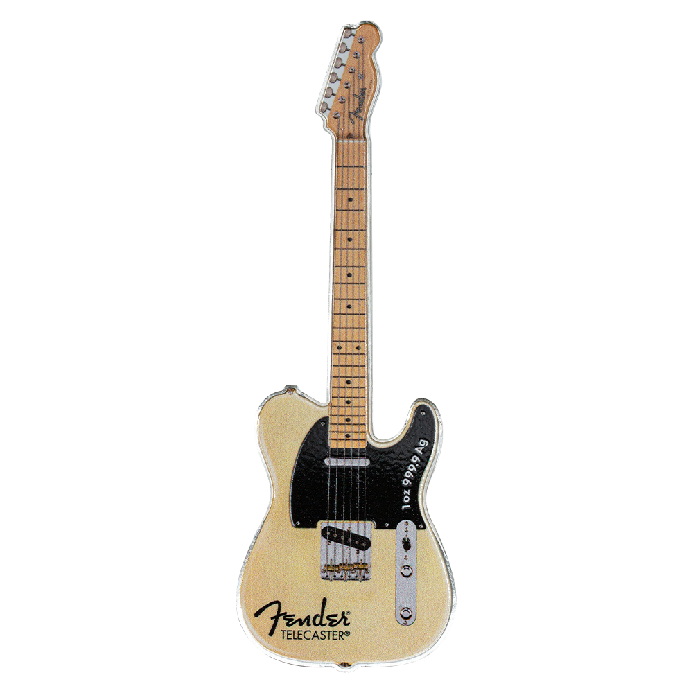 2026 $2 Fender Telecaster 75th Anniversary Mystery Box - Pure Silver Coin