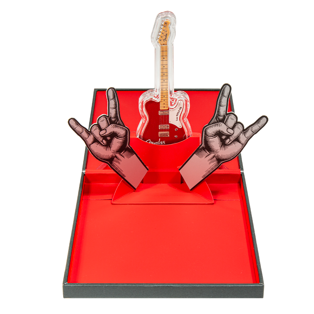 2026 $2 Fender Telecaster 75th Anniversary Mystery Box - Pure Silver Coin