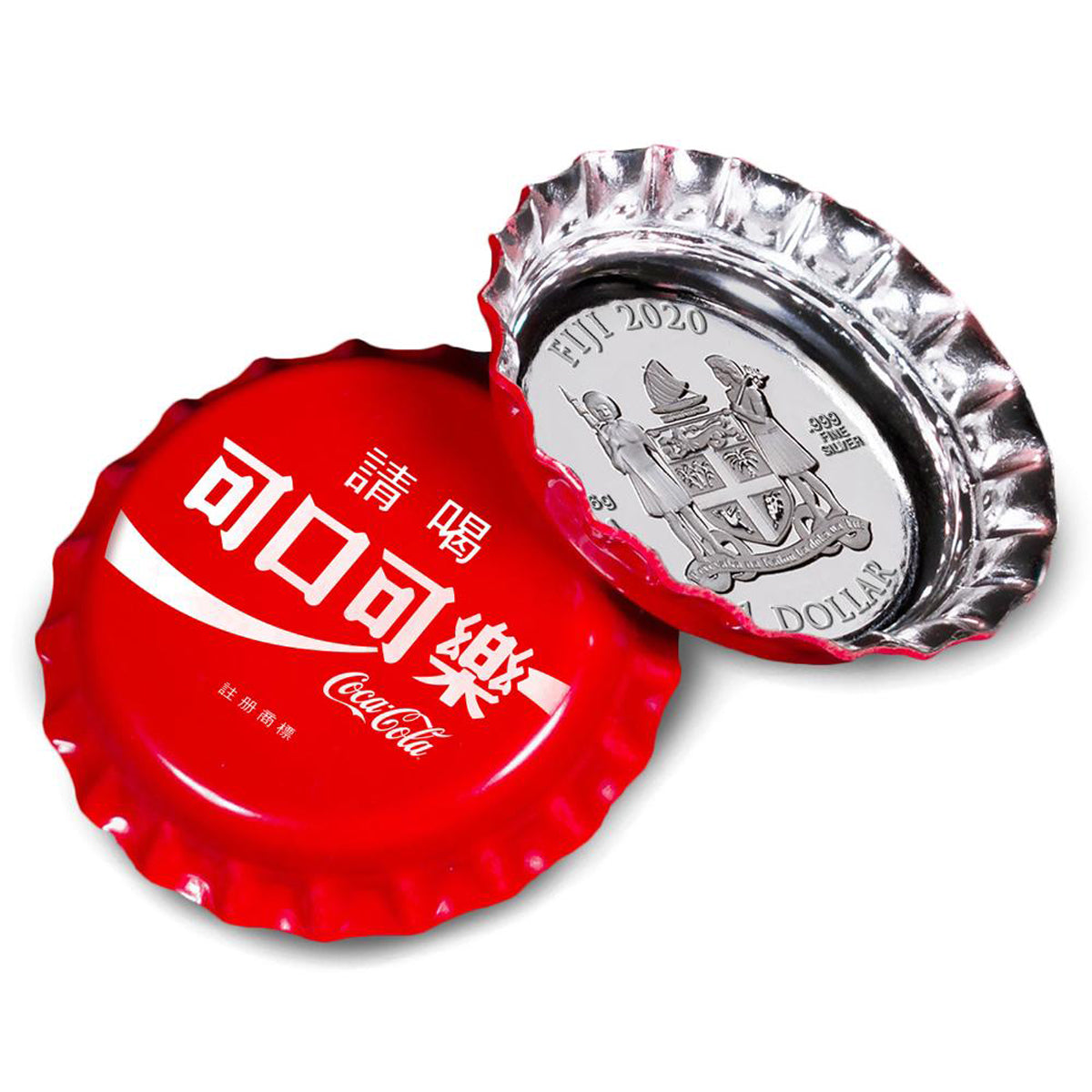 2020 $1 Coca Cola Bottle Cap World Edition: Taiwan - Pure Silver Coin
