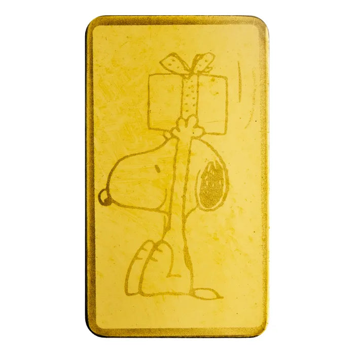 Peanuts 75th Anniversary 0.5g Pure Gold Bar