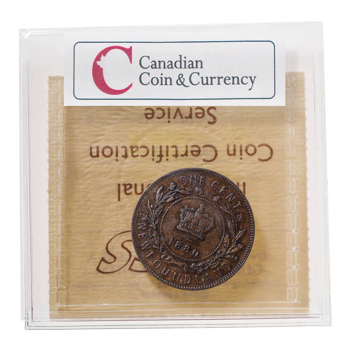 NFLD 1 cent 1880 Round Even 0 ICCS VF-30