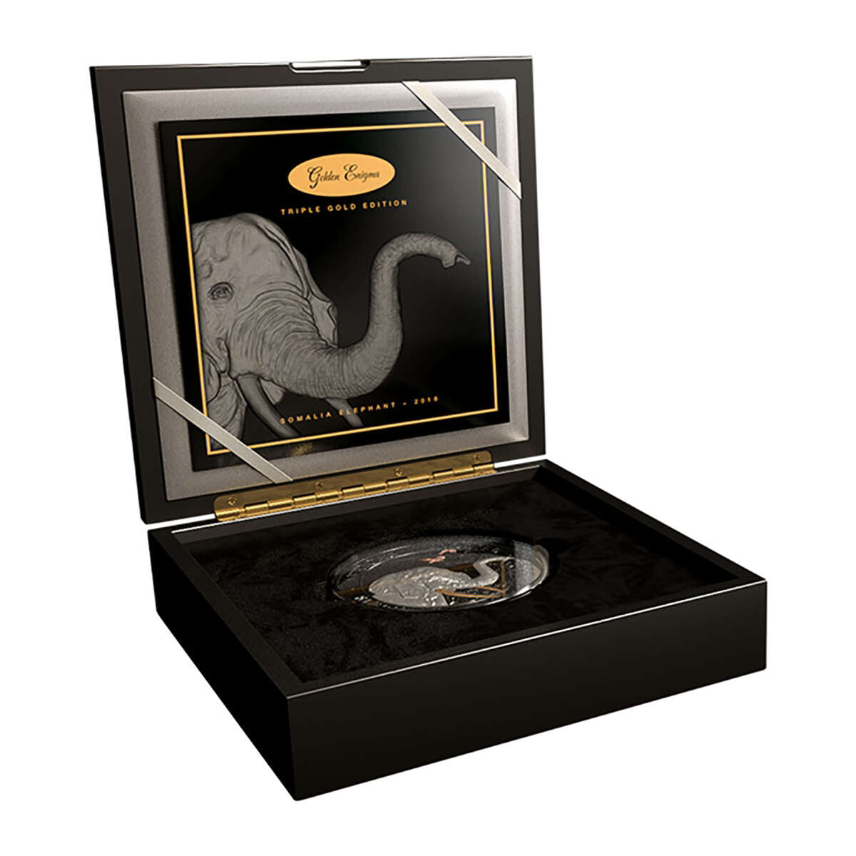 2018 2000 Schillings Golden Enigma: Somalia Elephant Kilo Coin