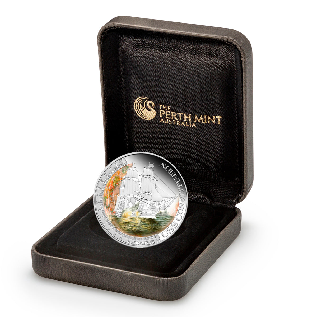 2012 $1 Ships That Changed The World: USS Constitution - Pure Silver Coin