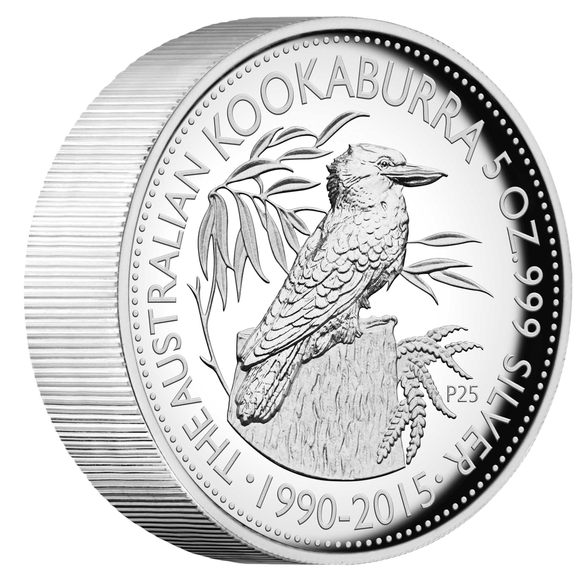 2015 $8 25th Anniversary of the Australian Kookaburra - Pure Silver Coin