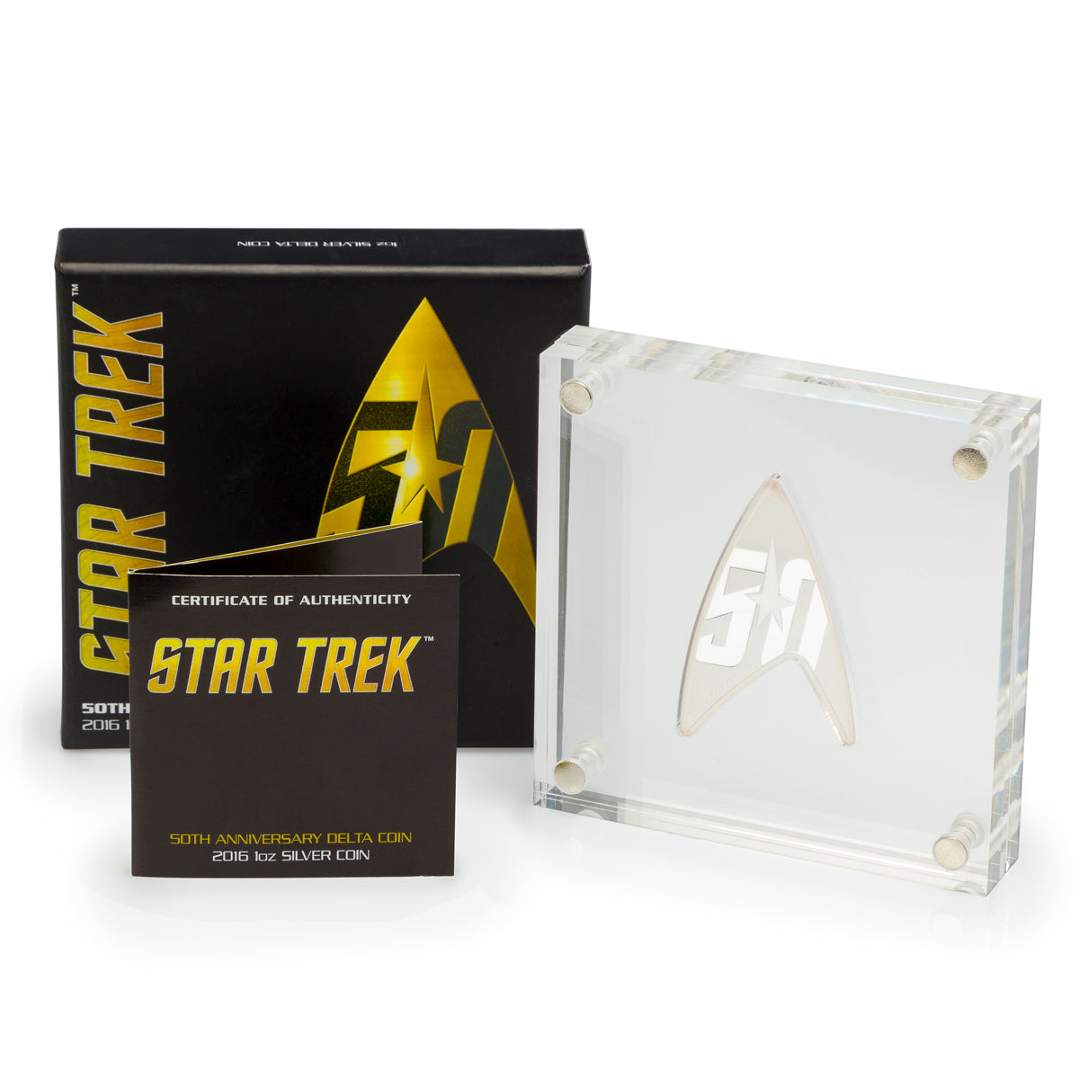 2016 $1 Star Trek: 50th Anniversary Delta - Pure Silver Coin