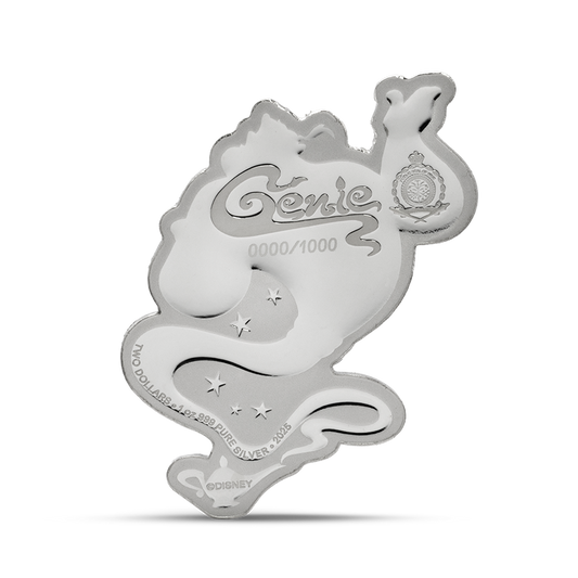 2025 $2 Disney Aladdin: Genie - Pure Silver Coin