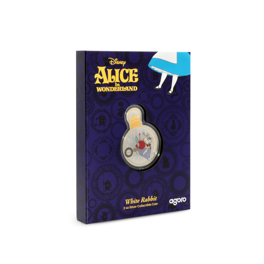 2025 $2 Disney Alice in Wonderland: The White Rabbit - Pure Silver Coin