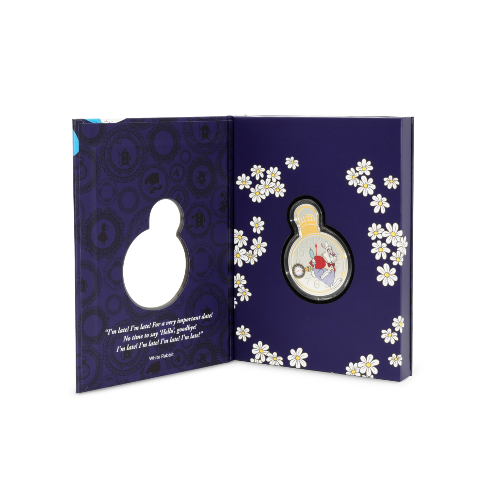 2025 $2 Disney Alice in Wonderland: The White Rabbit - Pure Silver Coin