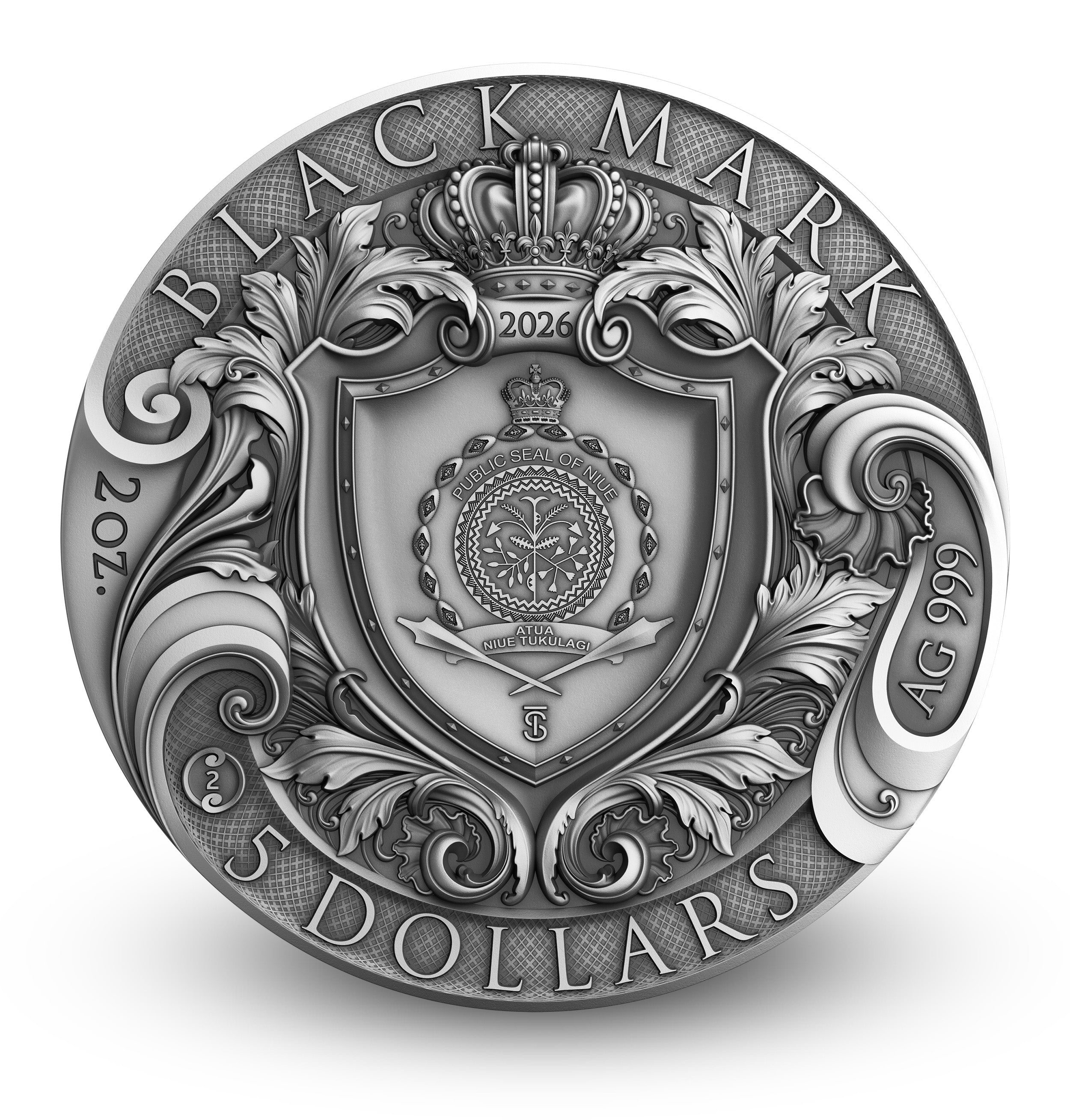 2026 $5 Black Mark - Pure Silver Coin
