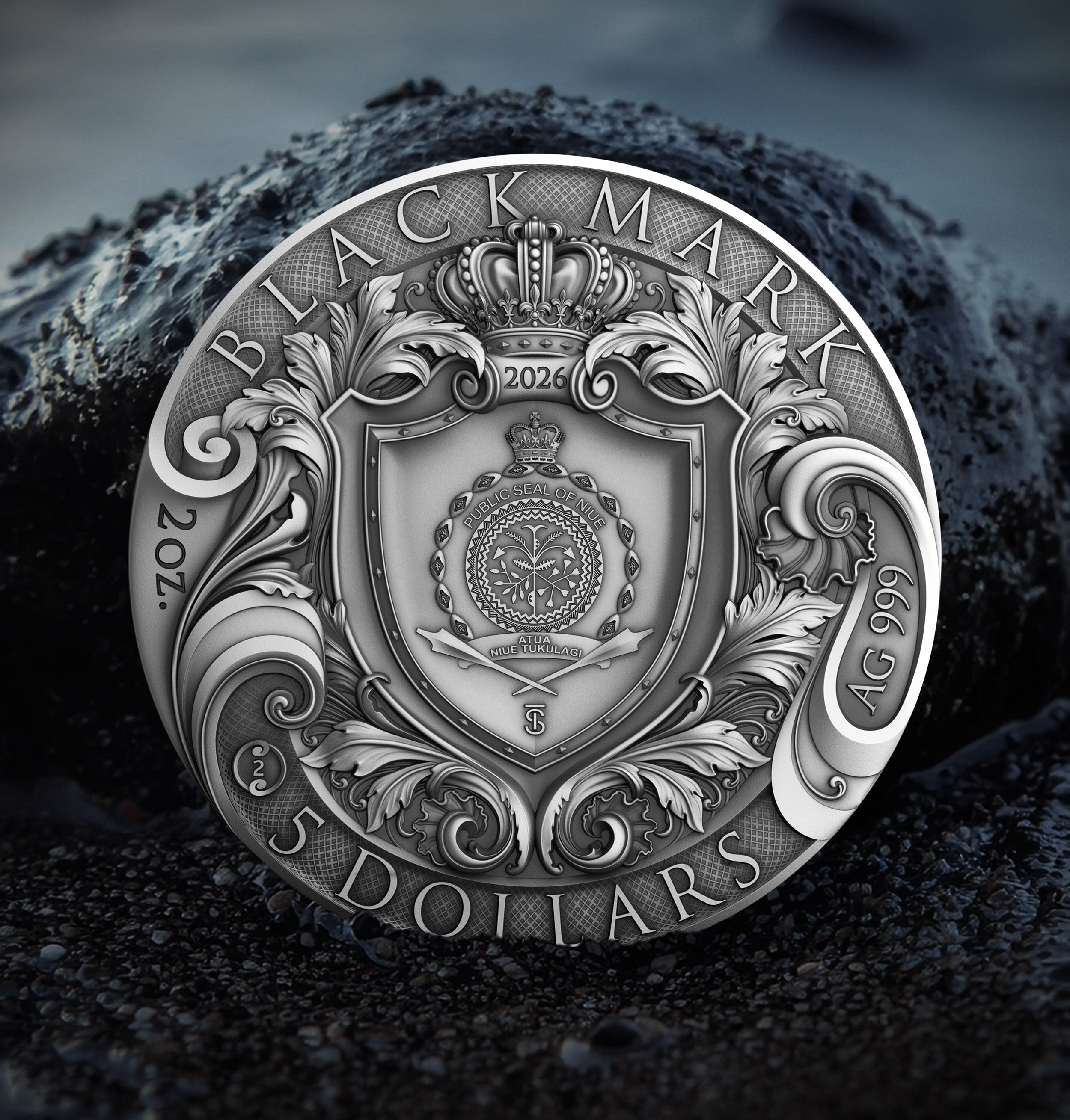 2026 $5 Black Mark - Pure Silver Coin
