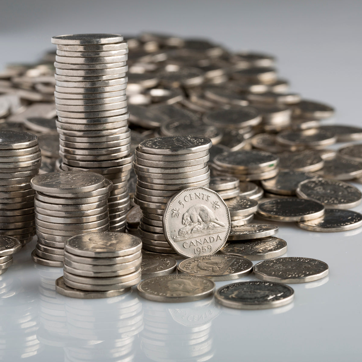 Canadian 5 Cent Collector Bundle - 4 lbs