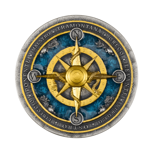 2026 $5 Compass Rose - Pure Silver Coin