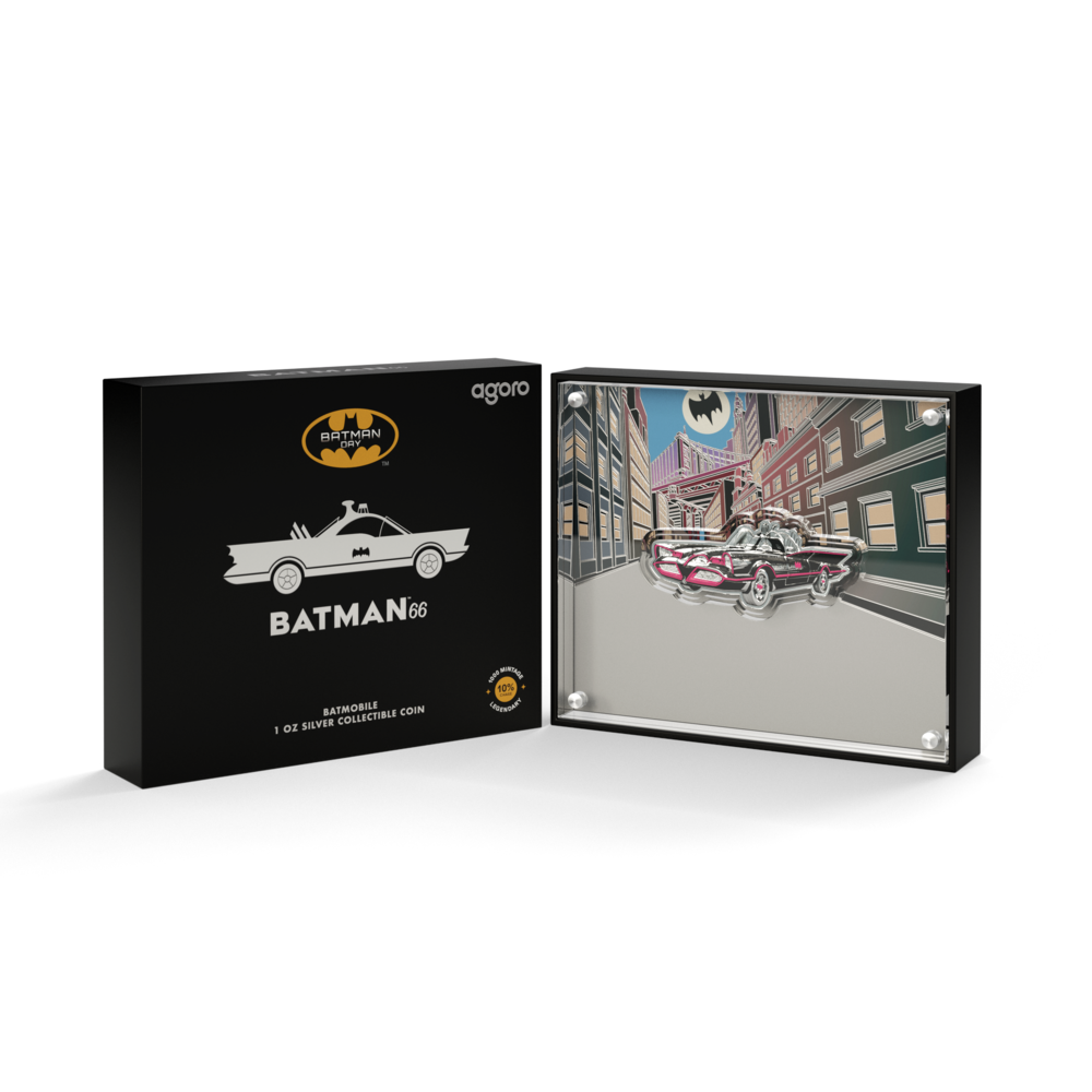 2025 $2 BATMAN™66: Batmobile - Pure Silver Coin