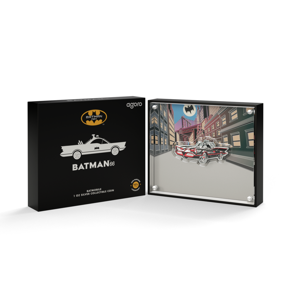 2025 $2 BATMAN™66: Batmobile - Pure Silver Coin