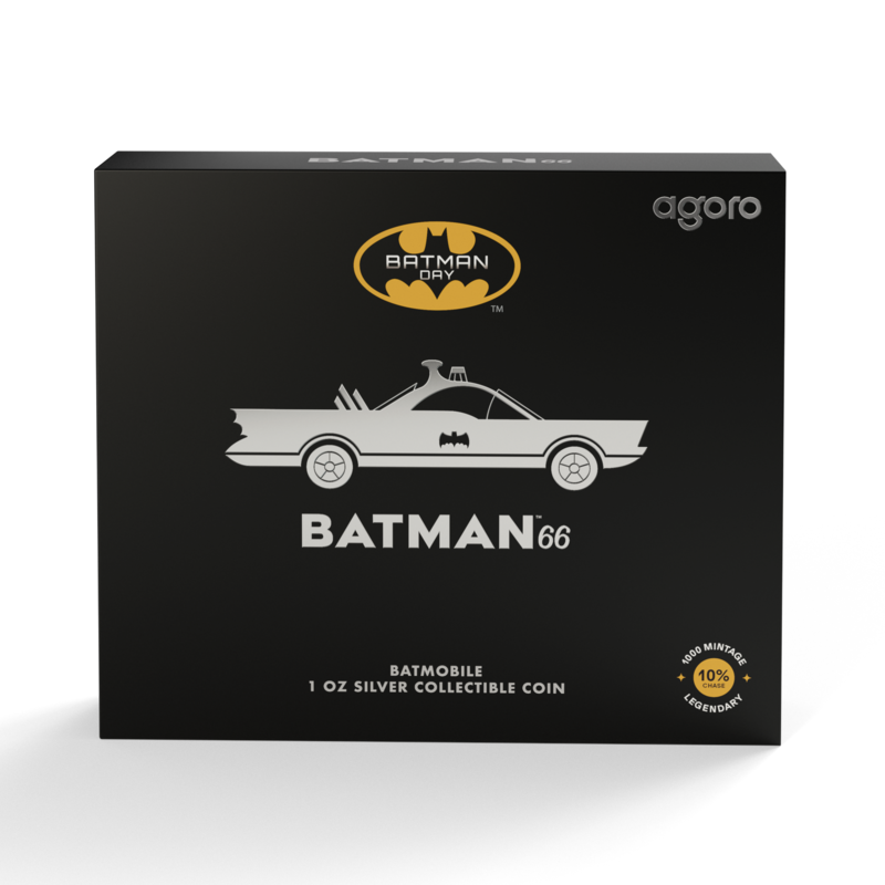 2025 $2 BATMAN™66: Batmobile - Pure Silver Coin