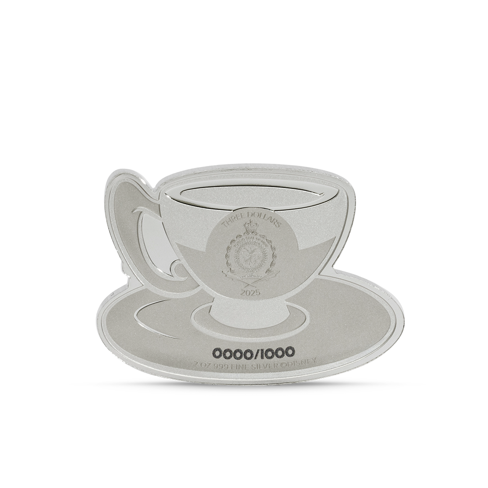 2025 $3 Disney Alice in Wonderland: Mad Hatter's Tea Party - Pure Silver Coin