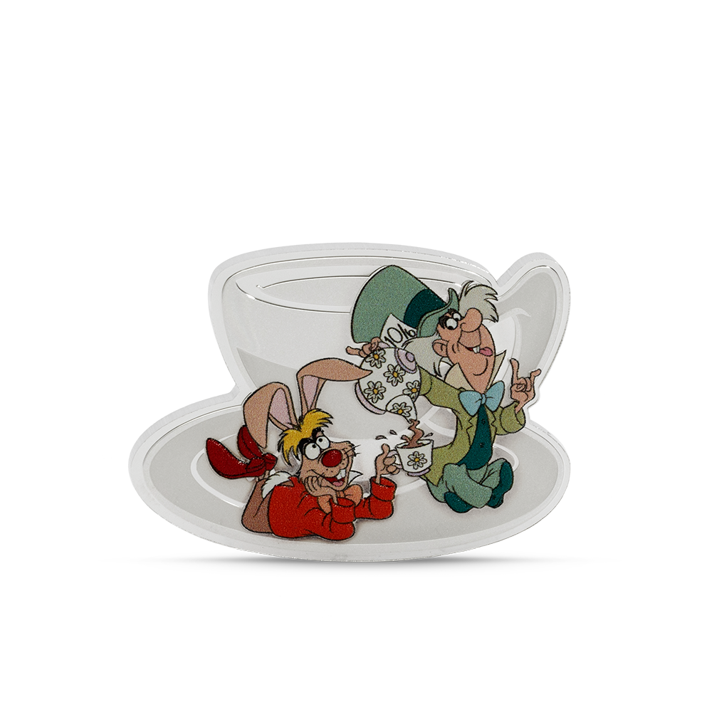 2025 $3 Disney Alice in Wonderland: Mad Hatter's Tea Party - Pure Silver Coin