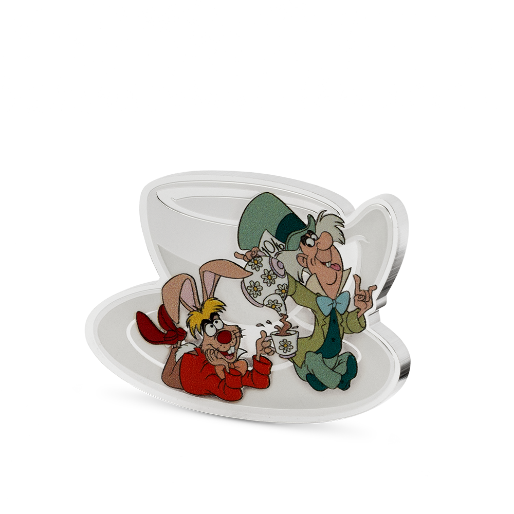 2025 $3 Disney Alice in Wonderland: Mad Hatter's Tea Party - Pure Silver Coin