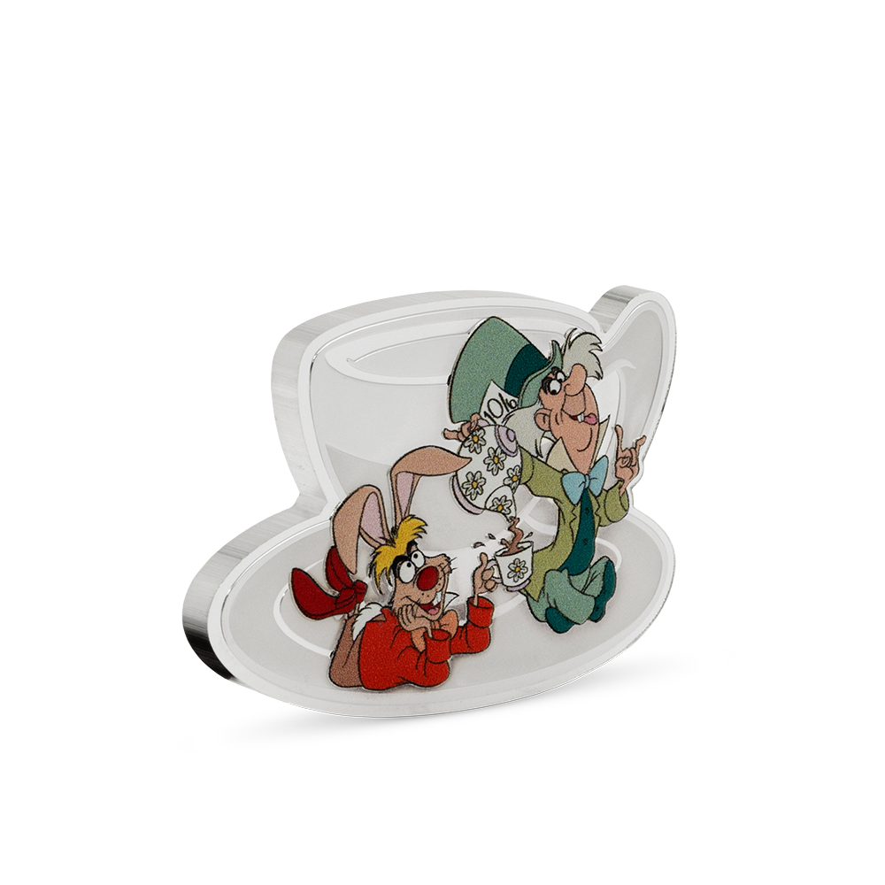 2025 $3 Disney Alice in Wonderland: Mad Hatter's Tea Party - Pure Silver Coin