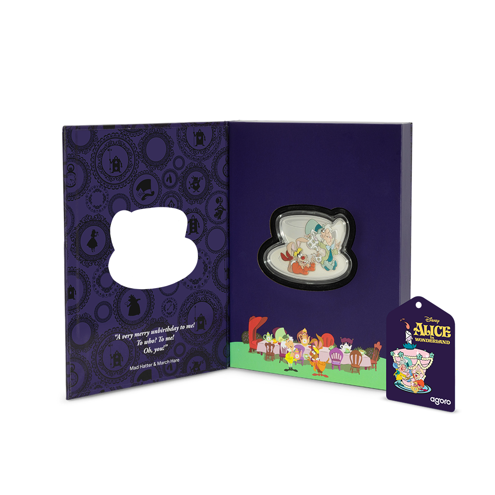2025 $3 Disney Alice in Wonderland: Mad Hatter's Tea Party - Pure Silver Coin