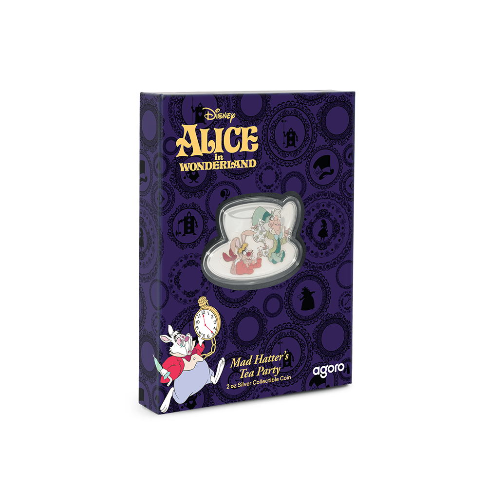 2025 $3 Disney Alice in Wonderland: Mad Hatter's Tea Party - Pure Silver Coin