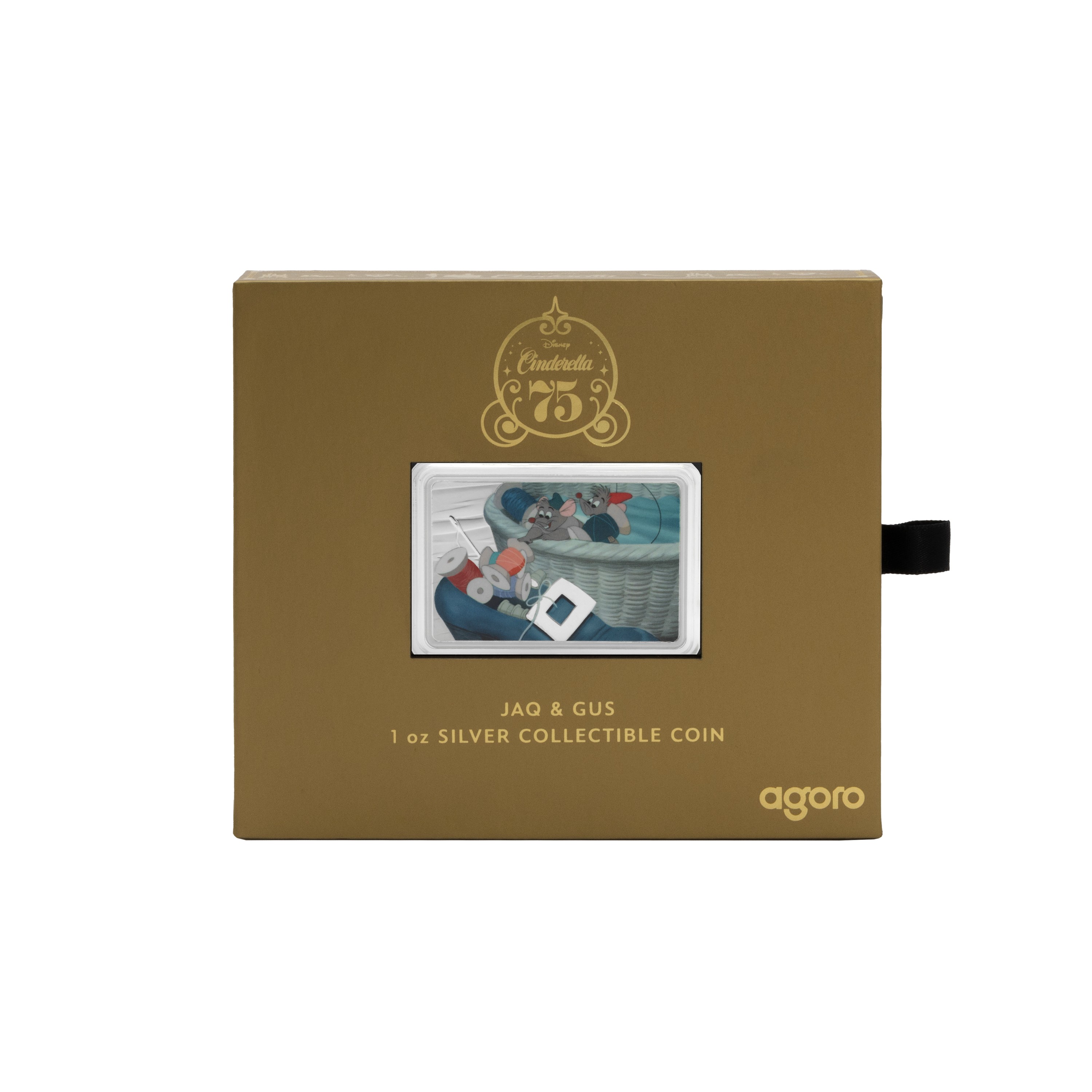 2025 $2 Disney Cinderella 75th Anniversary: Jaq & Gus - Pure Silver Coin