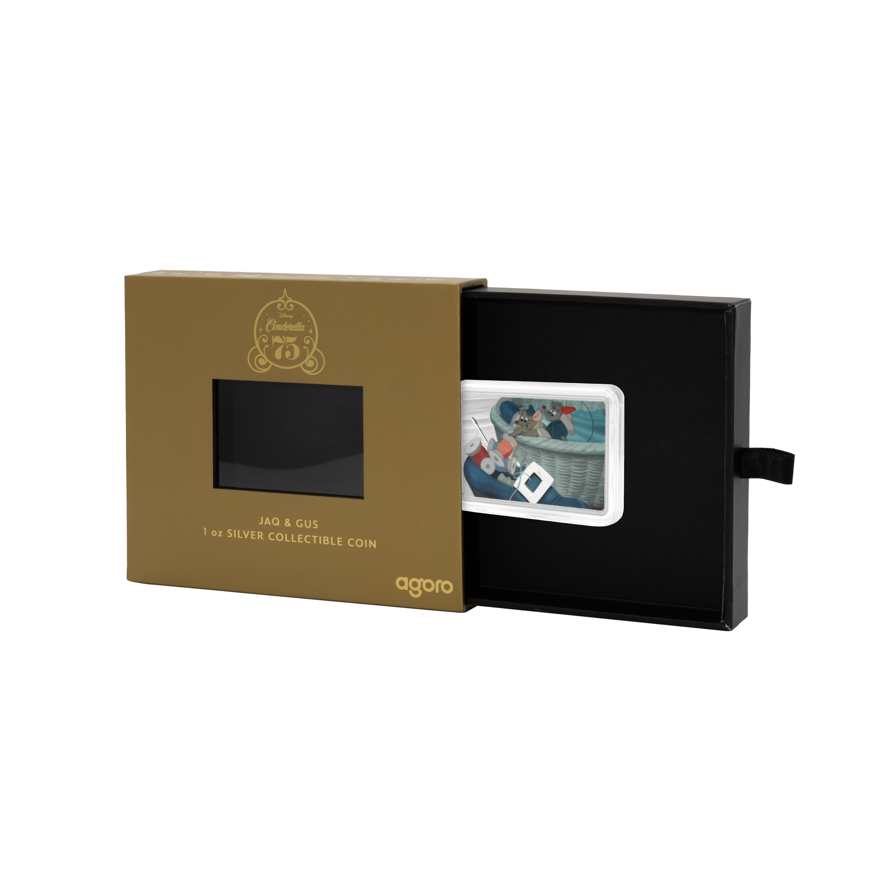 2025 $2 Disney Cinderella 75th Anniversary: Jaq & Gus - Pure Silver Coin