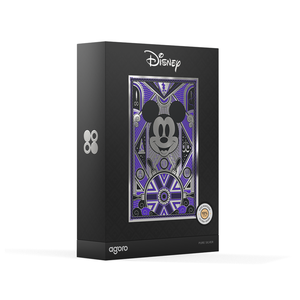 2026 $1 Disney Art Deco Collection: Mickey Mouse - Pure Silver Foil