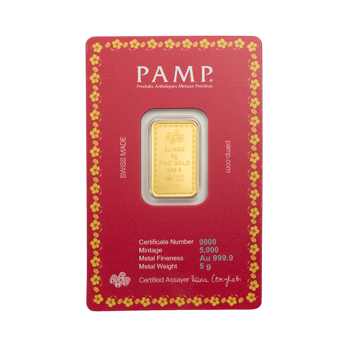 Lakshmi & The Sacred Cow - 5g Pure Gold Bar