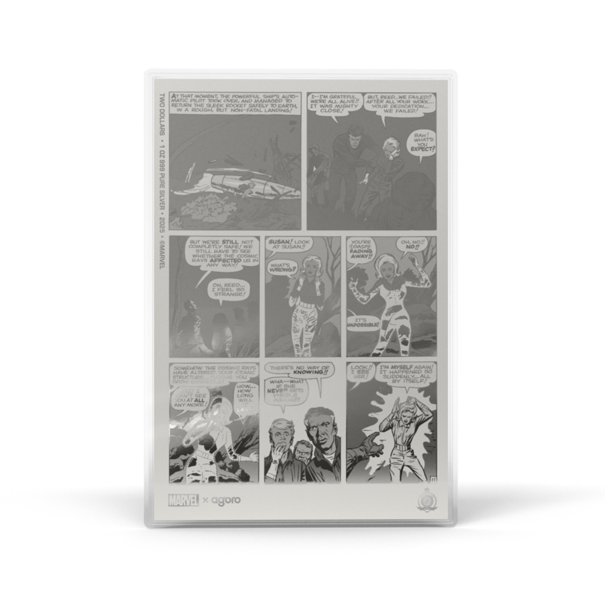 2025 $2 COMIX™ Marvel Fantastic Four #1 - Pure Silver Foil
